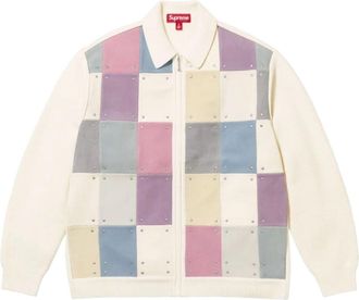 SUPREME FW25 Studded Suede Zip Up Cardigan Multicolor SUP-FW25-162-MULTI