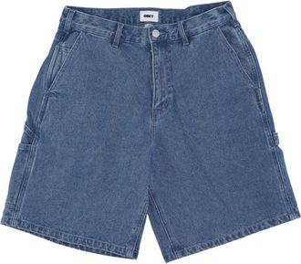 Obey Denim Timmerman Shorts Licht Indigo - Heren - Denim shorts - Blauw - W32 - Denim - Korte Broeken