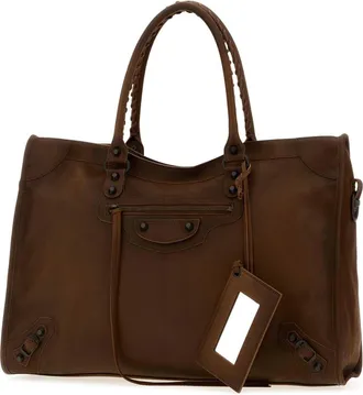 Balenciaga Mens Le City Bag L Caramel Borse A Mano