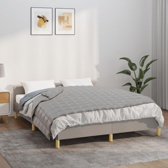 vidaXL Manta Con Peso Tela Gris 140x200 Cm 10 Kg Vidaxl