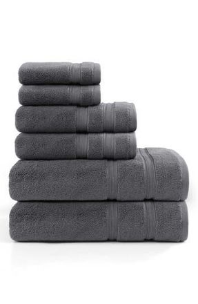 Tommy Hilfiger Harborside Terry Towel 6-Piece Towel Set in Dark Grey at Nordstrom Rack