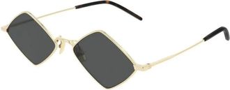 Saint Laurent 302 Lisa Zonnebril - unisex - Accessoires - Geel - Maat: 55 MM