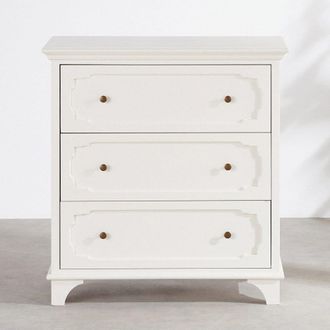 Maisons du monde Cómoda de 3 cajones blanca 83 cm