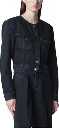 Haikure Denim Jacket - Dames - Spijkerjassen - Zwart - M - Denim - Jassen