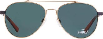 Shinola Green Pilot Unisex Sunglasses SH2101S 718 56