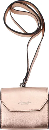 Pineider Geschenkidee Airpods H&uuml;lle Herren Leder Pink/Metallic Pink