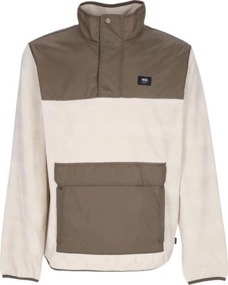 Vans Heren Fleece Pullover Jas - Heren - Zomerjassen - Beige - M - Polyester - Jassen