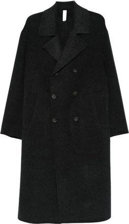 Hev&ograve; Erchie Coat - - Coats - Uomo - Nero - S