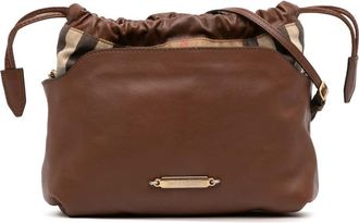 Burberry Pre-owned Burberry House Check Canvas and Calfskin Little Crush Crossbody Ladies ITCF&10SCA