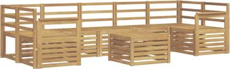vidaXL Conjunto De Sof&aacute;s De Exterior 8 Uds. Blanco Vidaxl