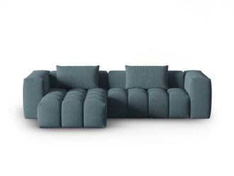 CXL by Christian Lacroix Sof&aacute; esquinero modular 3 plazas de tejido estructural azul claro