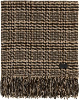 Saint Laurent Etole Prince De Gall - unisex - Wintersjaals - Bruin - ONE Size - Accessoires
