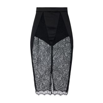 Elisabetta Franchi Dames, Rokken, Zwart, Maat: XS Satijn
