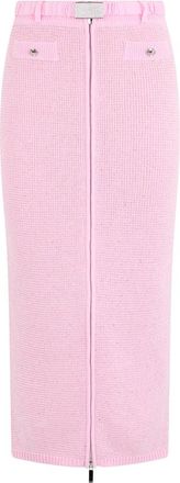 Alessandra Rich Sequined Midi Kokerrok - Dames - Kokerrokken - Roze - S - Katoen - Rokken