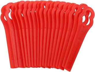 OEM 100 Cuchillas De Repuesto De Pl&aacute;stico Para Desbrozadora - Rojas
