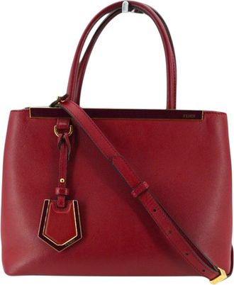 Fendi Fendi leren draagtas 2Jours