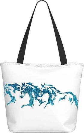 AOOEDM Sparkling Horse Ladies Shopping Bag 13x11x7in.The Perfect ValentineS Day Gift.It Is The Best ValentineS Day Gift For Mom, Daughter, Wife,Etc