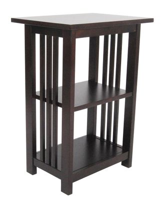 Alaterre Mission 2 Shelf End Table