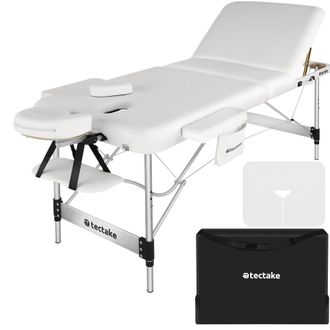 TecTake Massage Table Phuket in White