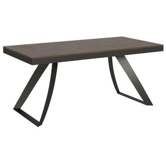Itamoby Mesa extensible 90x180/284 cm efecto madera nogal, hierro
