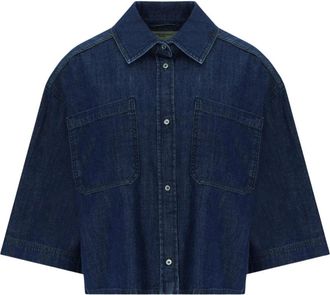 Max Mara Shirts - Dames - Spijkeroverhemden - Blauw - XS - Overhemden