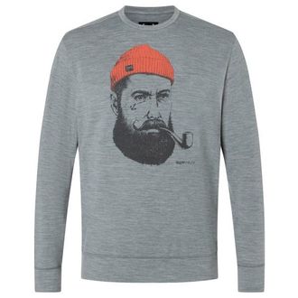 super.natural Sailor Crew Merinoshirt f&uuml;r Herren | grau