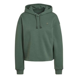 adidas (WMNS) adidas ALL SZN Fleece Hoodie Asia Sizing Green HK0448