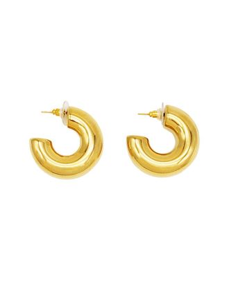 Petit Moments 18K Plated Stainless Steel Hoop Earrings