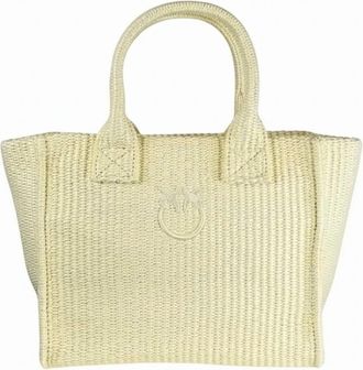 Pinko Beach Shopper Mini Raffia Bag