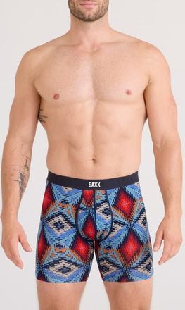 Saxx Vibe Xtra Soft Comfort Boxer Briefs in Mesa Mosaic-Multi at Nordstrom, Size Xx-Large