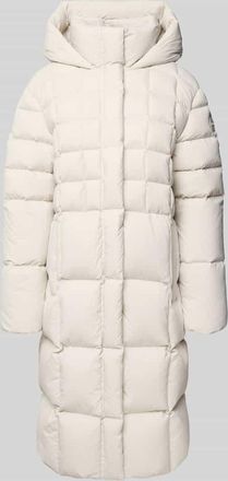 Marc Cain Daunenmantel mit Kapuze in Sand, Größe 34