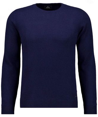 Ragman Rundhalspullover RAGMAN, Herren, Gr. 52, blau (marineblau), 90% Wolle 10% Cashmere, ohne Ausschnitt, Pullover Rundhalspullover