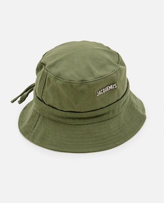 Jacquemus Green Logo Bucket Hat