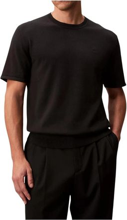Calvin Klein Supima Cotton Crew - Heren - T-shirts - Zwart - L - Katoen - Tops
