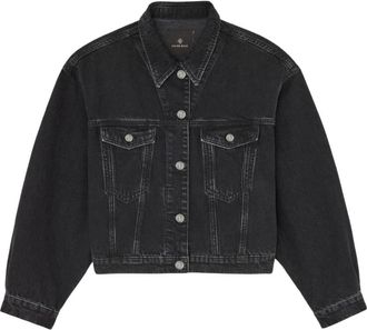 Anine Bing Quincy Jacket - Dames - Spijkerjassen - Zwart - L - Denim - Jassen