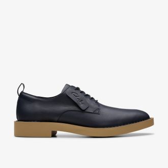 Clarks Martock Kant Marine Leren Schoenen
