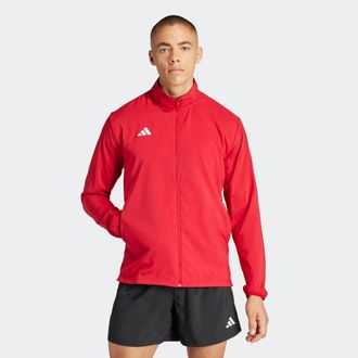 adidas Laufjacke ADIDAS PERFORMANCE ADIZERO ESSENTIALS, Herren, Gr. XXL, rot (team power rot 2), Obermaterial: 100% Polyester, Jacken Laufjacke