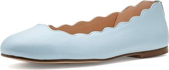 French Sole Jigsaw Womens Flat Shoes Ice Blue : 7.5 M, Leather/Nappa