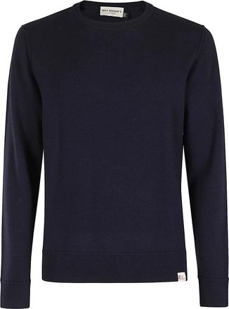 Roy Rogers Wollen Sweatshirt Snit Stijl - Heren - Ronde hals truien - Blauw - 2XL - Wol - Truien & Vesten