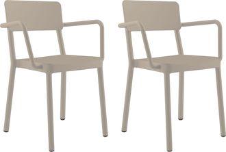 Resol Set 2 Sillas Con Brazos Interior, Exterior Arena Lisboa Resol