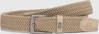 Psycho Bunny Mens Stretch Braided Belt 285 DESERT TAUPE / S/M
