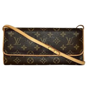 Louis Vuitton Pre-owned Cross Body Bags, female, Brown, Size: ONE SIZE Pre-owned Pochette Twin Monogram Shoulder Bag