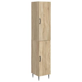 vidaXL Juego De Armarios 2 Uds. Roble Sonoma Madera De Ingenier&iacute;a Vidaxl