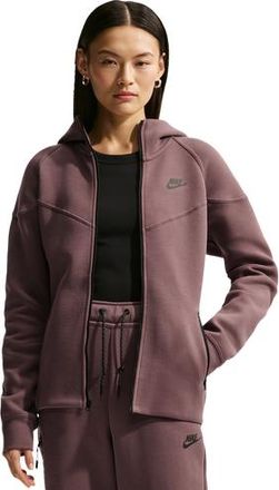 Nike Womens NSW Tech Fleece WR Full-Zip Hoodie - Black/Tattoo Size XXL