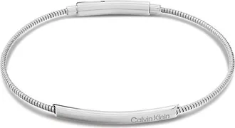 Calvin Klein Womens Smooth Cord Bracelet - Metallic - OS
