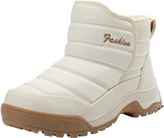 Generic Womens Ankle Boots, Waterproof Ankle Boots Women Wide Fit - Fashion Embroidered Short Boot Comfy Non-Slip Sneakers Thicken Warm Boot for Winter Cute W