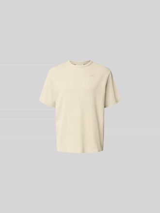 For&eacute;t Relaxed Fit T-Shirt mit Strukturmuster in Beige, Gr&ouml;&szlig;e XL