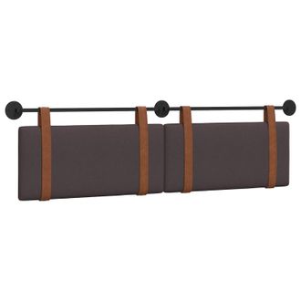 vidaXL Cabecero Colgante Marr&oacute;n Oscuro Pu Antiguo Vidaxl