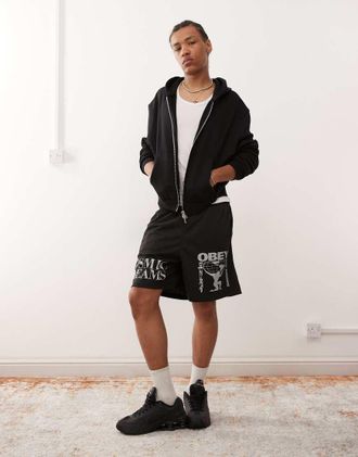 Obey Easy Cosmic Dreams - Pantaloncini neri-Nero