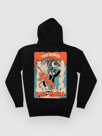 THE DUDES Big Bad Wolf Classic Premium Hoodie schwarz